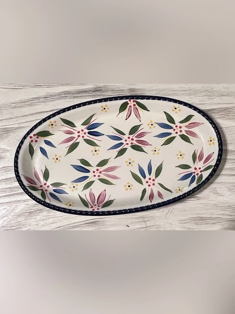 Temp-Tations by Tara Old World Confetti Oval Serving Platters Set of 2